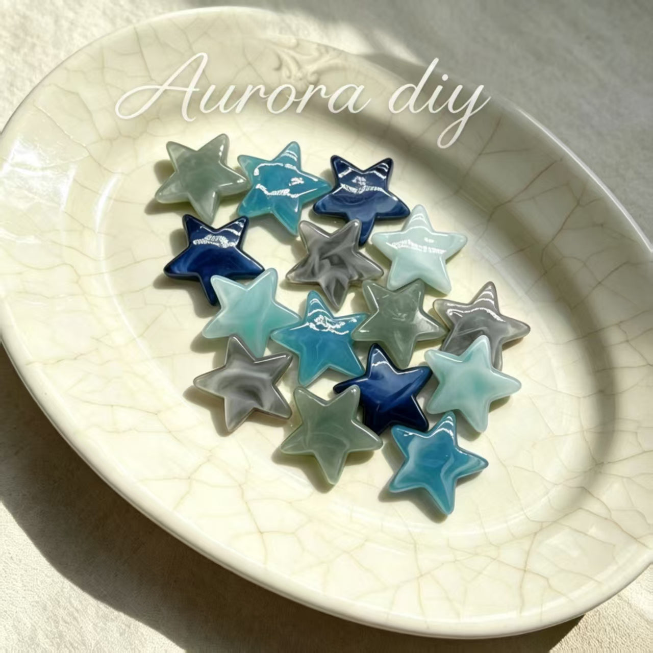 ✨【NEW】Azure Blend Star|Acrylic Star Beads for DIY Jewelry Making