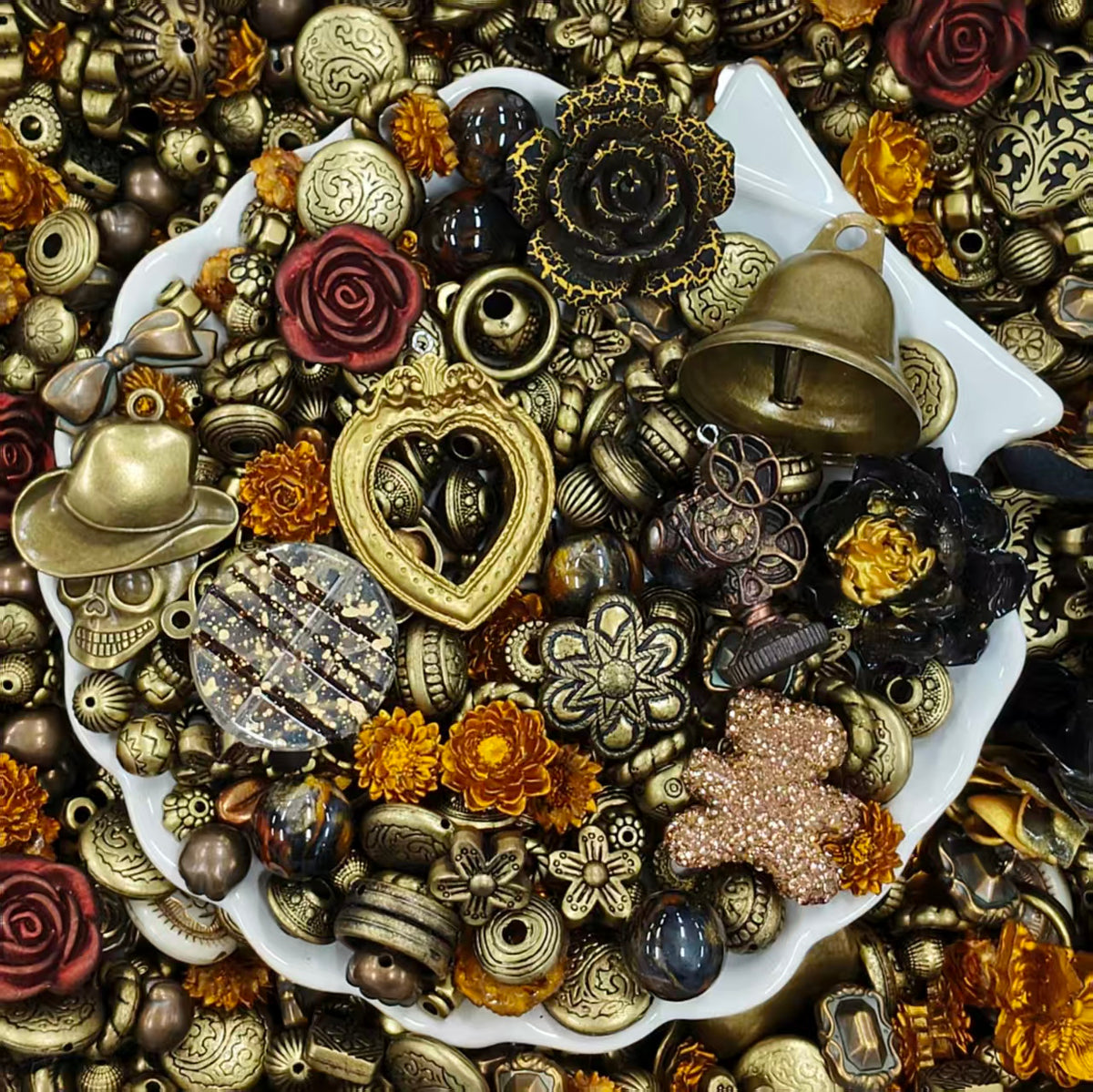 ✨【NEW】Acrylic-Vintage Brass Bloom