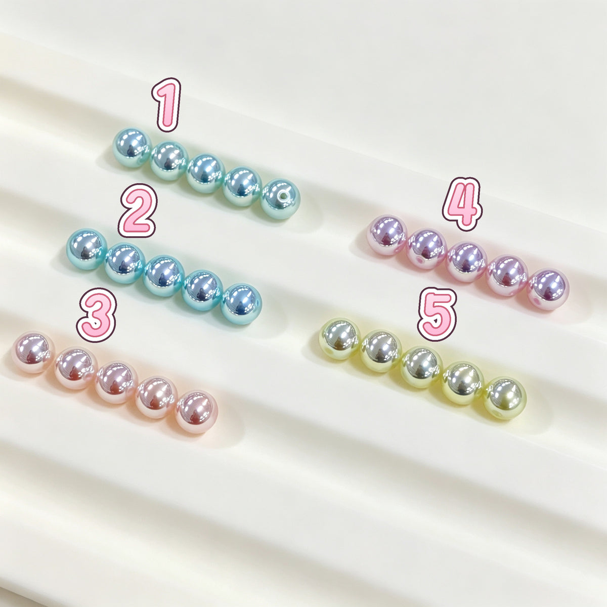 ✨【NEW】8mm Tennyo Sheen | Glass Faux Pearl Beads Iridescent Luster DIY Jewelry Making