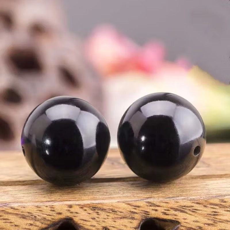 A~black natural Bodhi beads