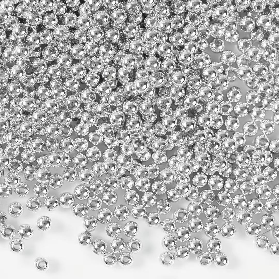 ✨【NEW】Silver Orb | 3mm High Color Retention Glass Spacer Beads