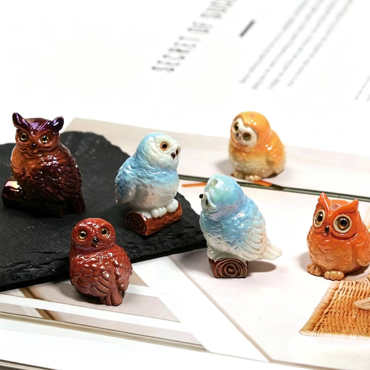 ✨【NEW】Iridescent Owl | Electroplated Resin Owl Beads for DIY Jewelry Making