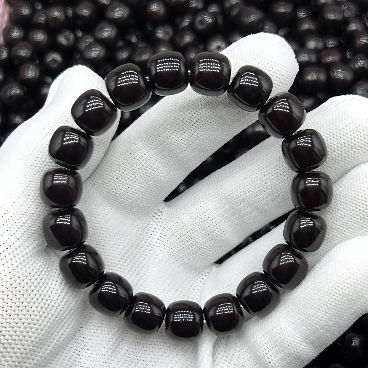 A~black natural Bodhi beads