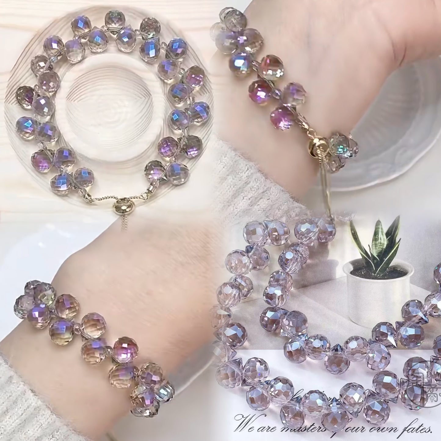 Fceted glass crystal strawberry Sparkle Collection