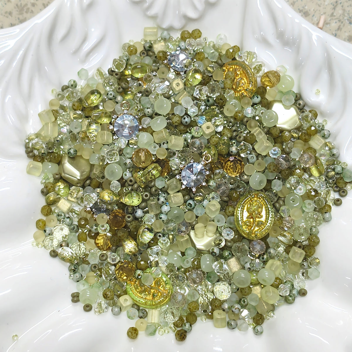 ✨【NEW】Seed bead-Olive Dew