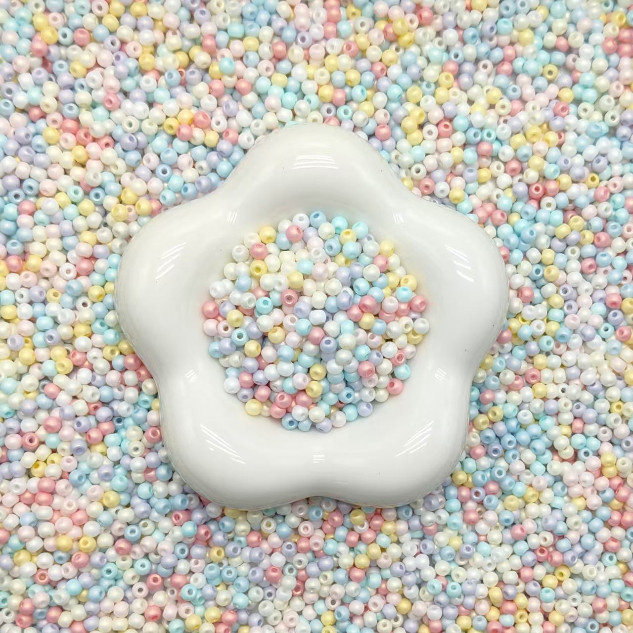 ✨【NEW】4mm Macaron Dream|Solid Color Glass Seed Beads for DIY Bracelet Jewelry Making