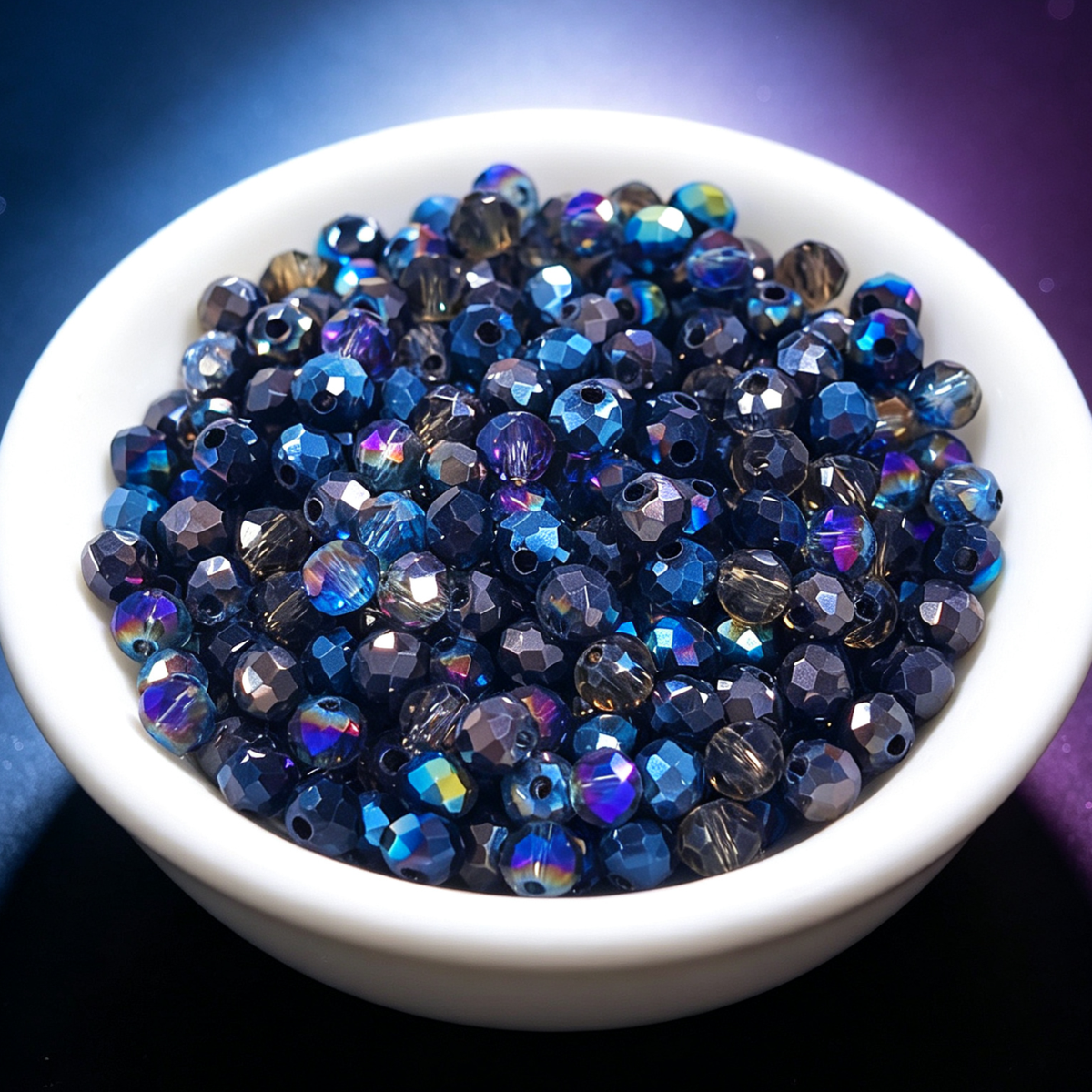✨【NEW】Twilight Orbit | 4mm Flat Faceted Glass Beads For DIY Jewelry