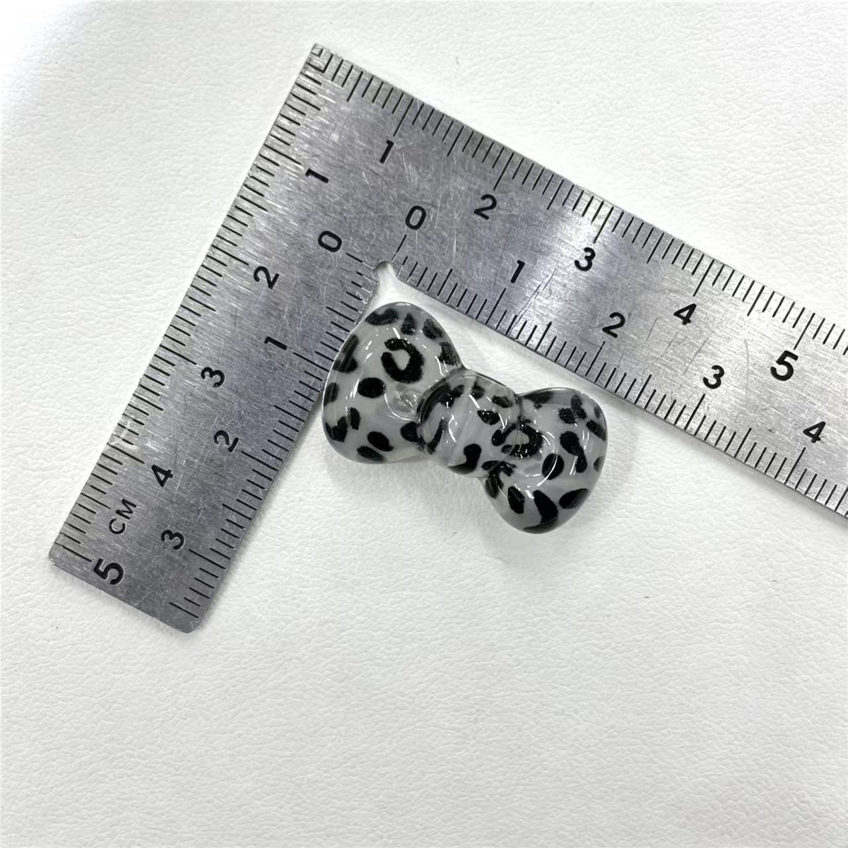 ✨【NEW】Leopard‑Print Bow | Bow‑Shaped Beads, Multicolor Leopard Pattern Beads for DIY Jewelry