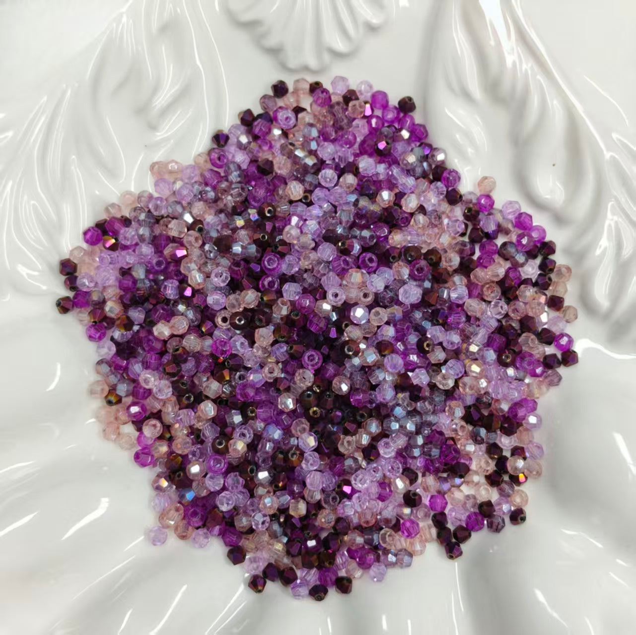 ✨【NEW】Amethyst Crystal Glow | Faceted Glass Beads for DIY Jewelry Making