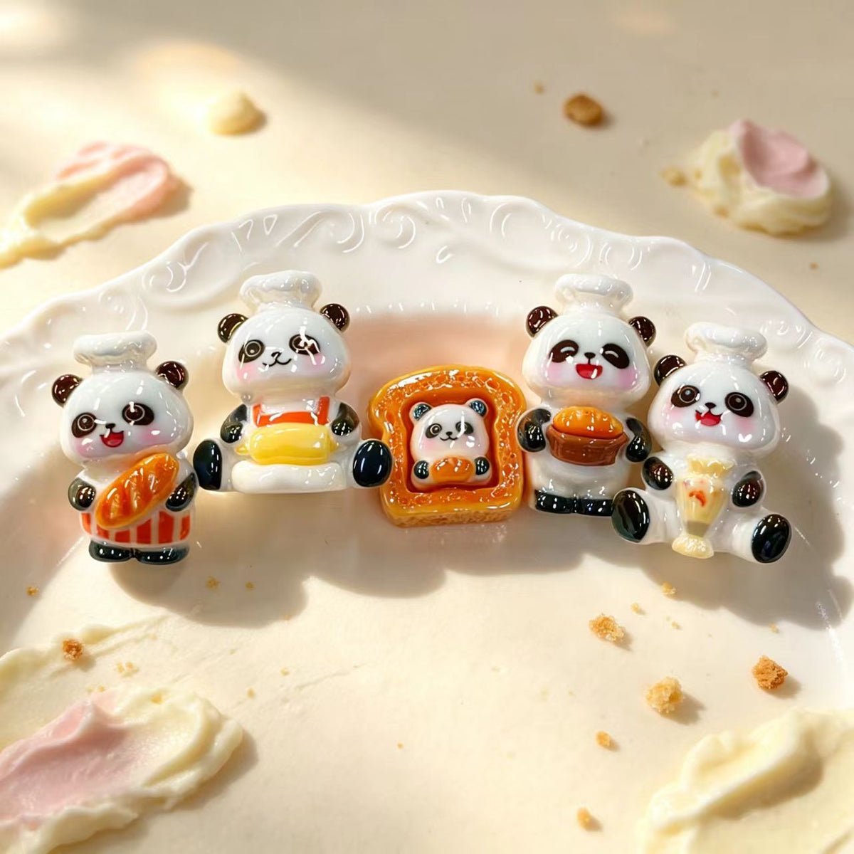 ✨【NEW】Baker Panda Resin Beads | Cute Chef Panda Animal Beads for DIY Jewelry Making