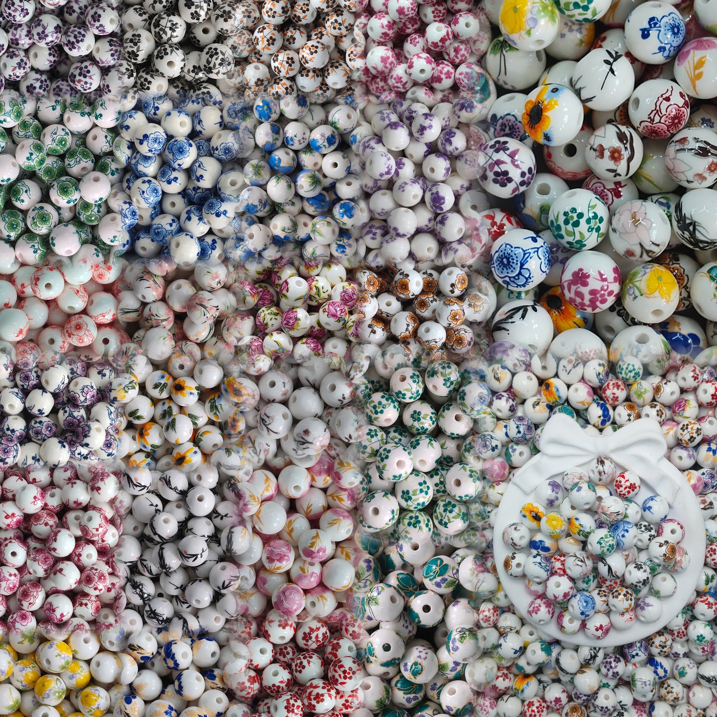 【NEW】Pastel Garden Ceramic Beads