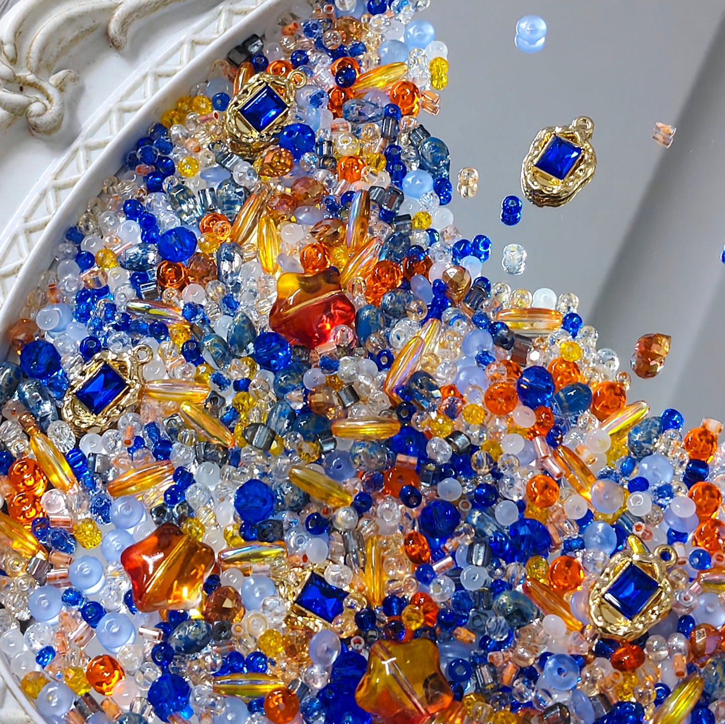 🧡【NEW】Seed Bead-Sunset Azure