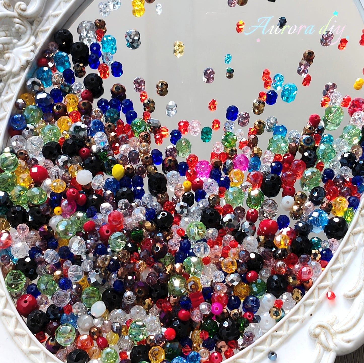 ✨【NEW|B1G1】Crystal Burst Faceted Glass Multicolor Mini Decor Parts DIY Jewelry Making Supplies