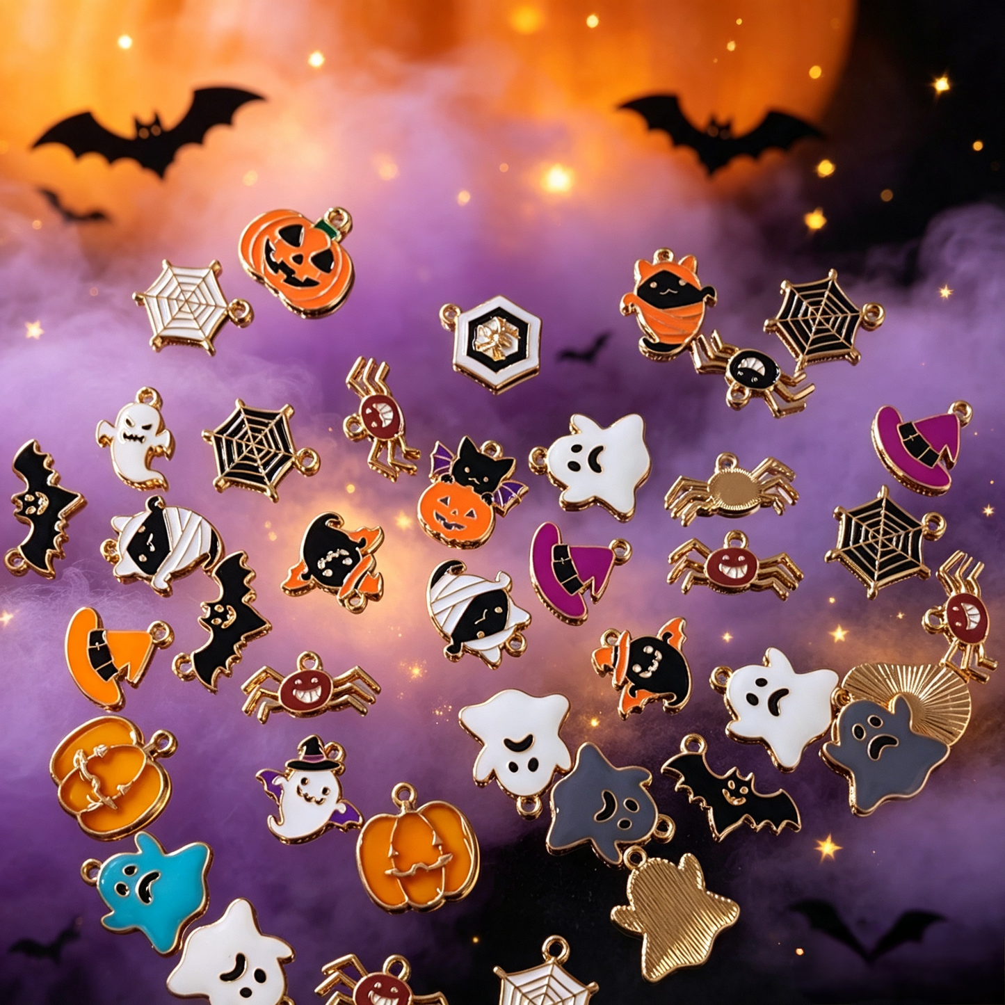 💜【NEW】Halloween Alloy Charms For DIY Bracelet Necklace Jewelry Making