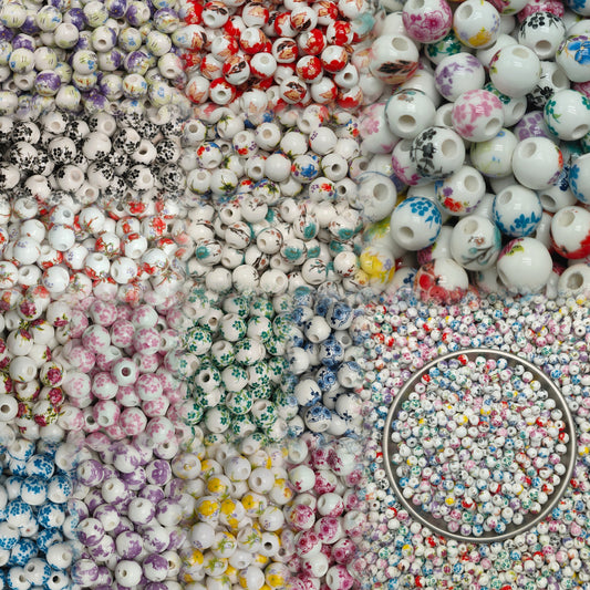 【NEW】Pastel Garden Ceramic Beads