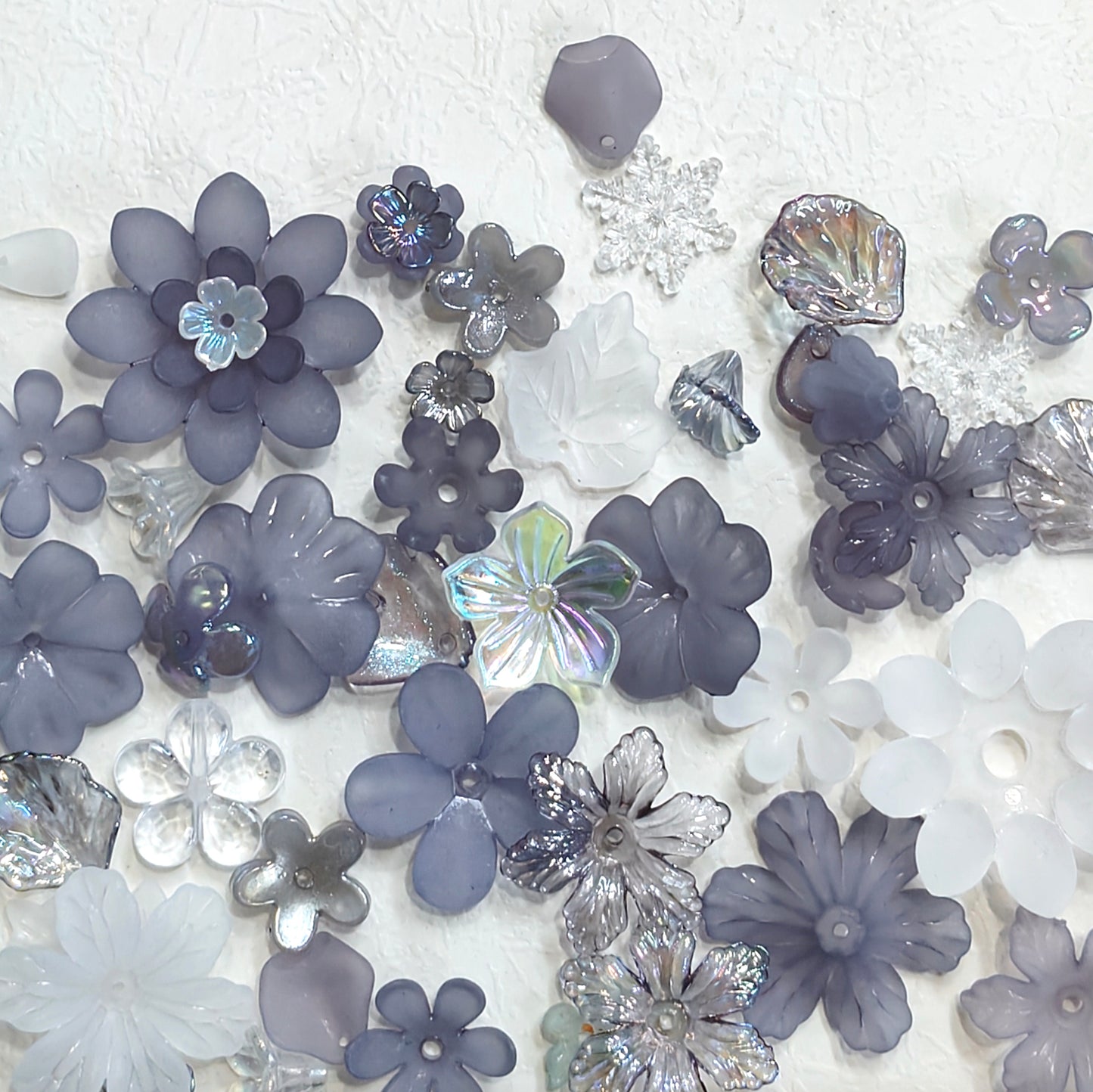 ✨【NEW】Petal Spectrum | Mixed Acrylic Flower Petal Charms For DIY Jewelry Making