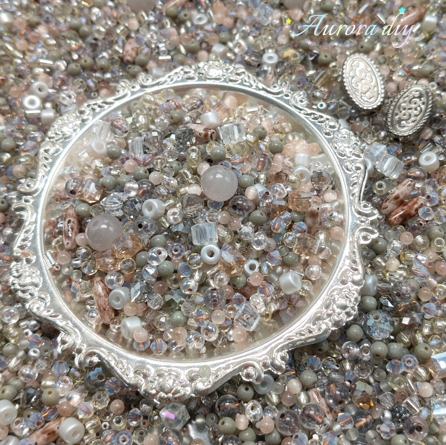 ✨【NEW】Seed Bead-Smoky Quartz | Free Beaded Oval Tag With Every Order