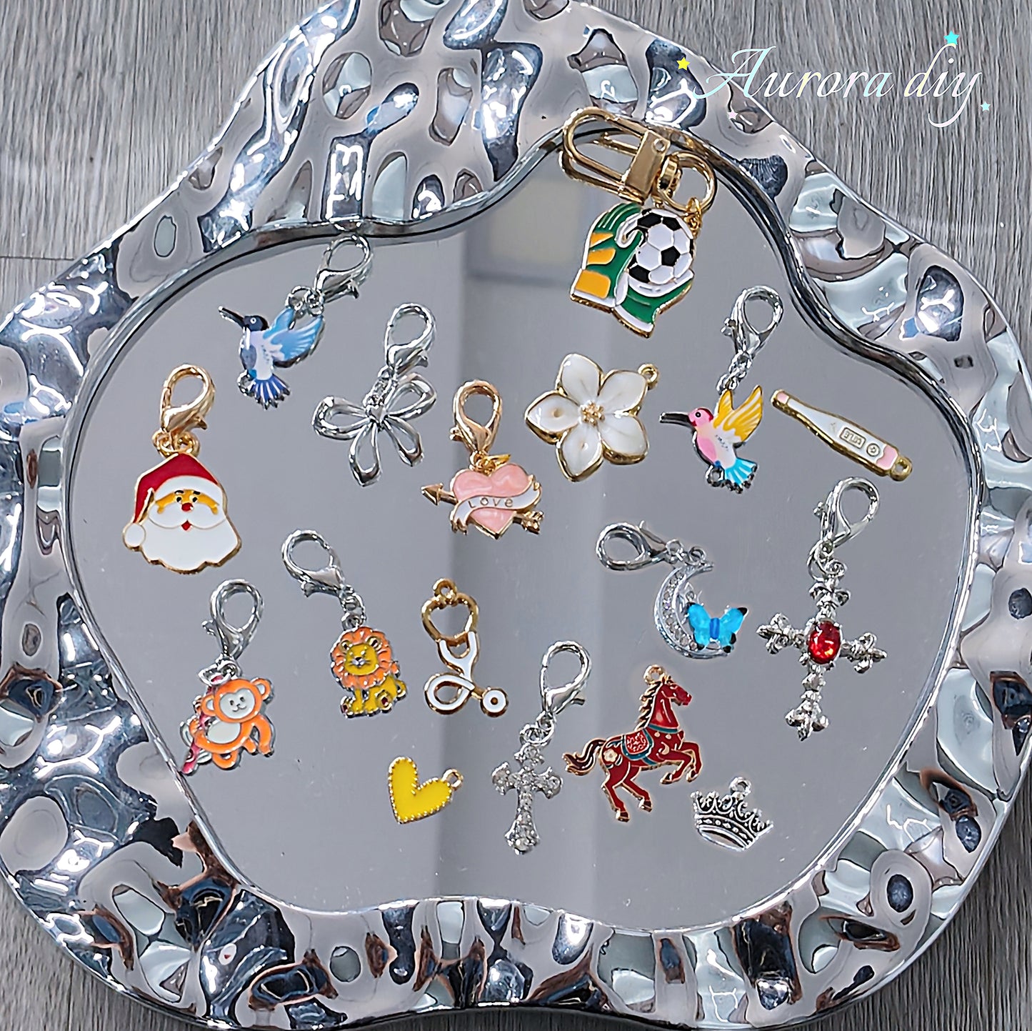 ✨【NEW】Mixed Variety Alloy Charms Bulk | Pre-Drilled Pendants for DIY Bracelet, Keychain & Jewelry Craft Making