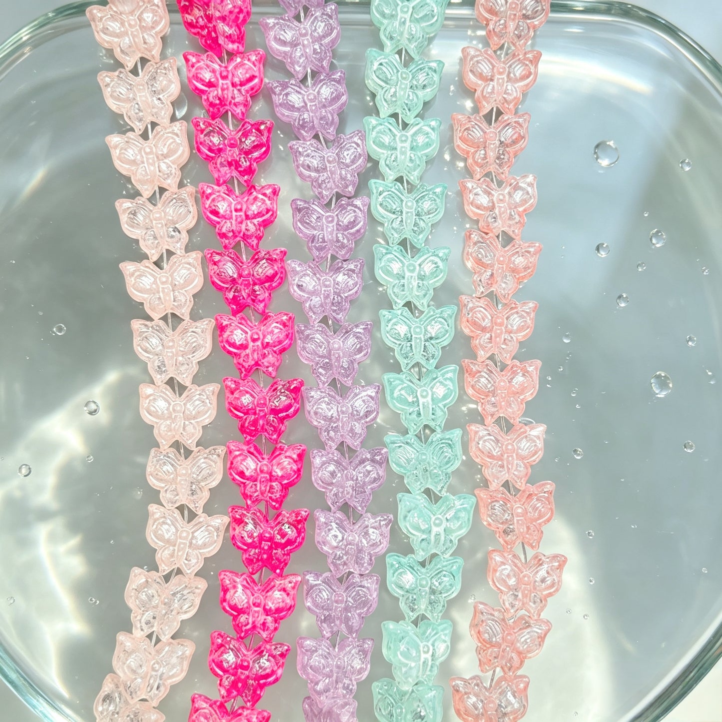 ✨【NEW】Glacier Butterfly | Transparent Glass Beads for DIY Craft