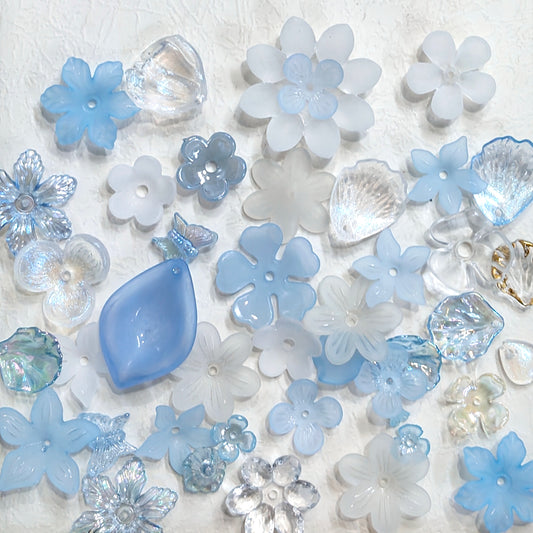 ✨【NEW】Petal Spectrum | Mixed Acrylic Flower Petal Charms For DIY Jewelry Making