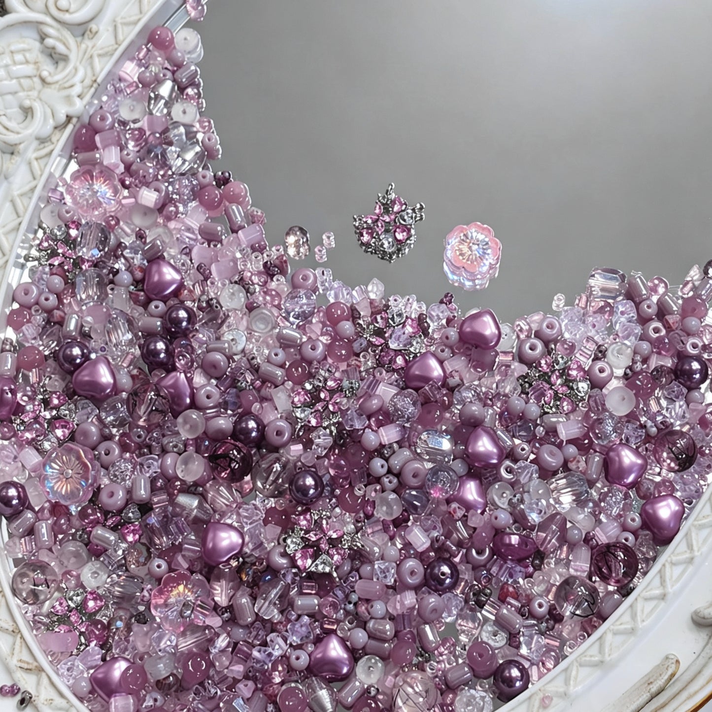✨【NEW】Seed Bead-Mauve Veil