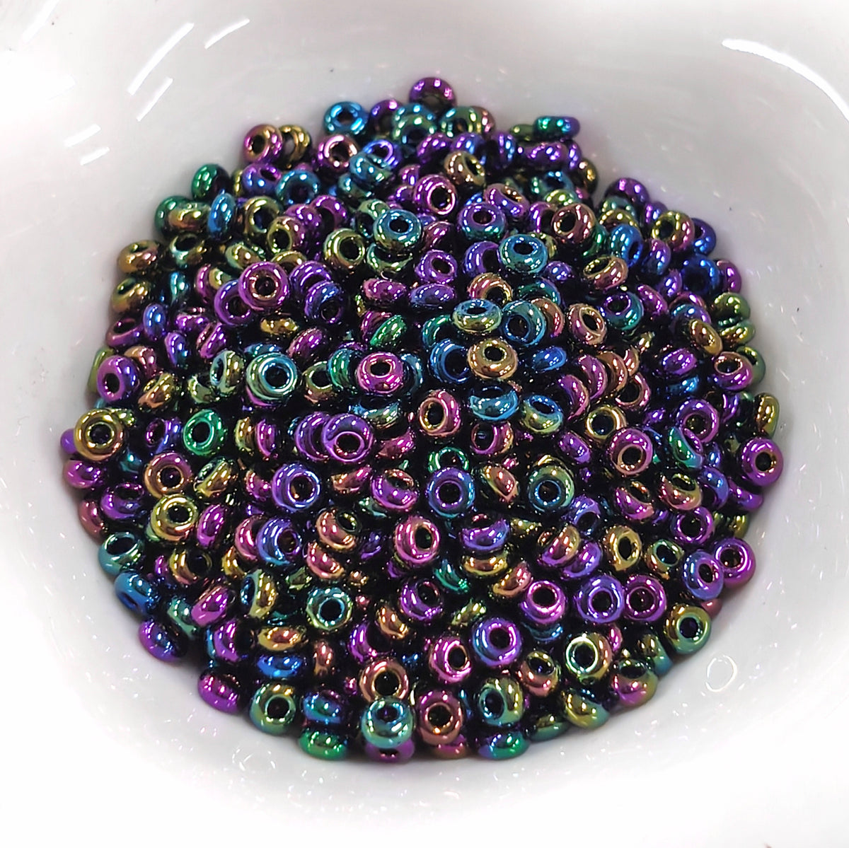 ✨【NEW】Metallic Donut | 3mm Mixed Metallic Glass Beads For Jewelry Making