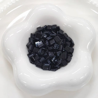 ✨【NEW】Luster Half Tila | Glossy Square‑Tile Glass Bead for DIY Handcrafted Jewelry