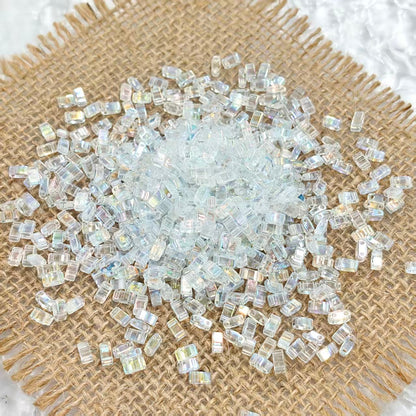 ✨【NEW】Half Tila Haze | 2 Hole Rectangle Glass Beads for DIY Jewelry Making