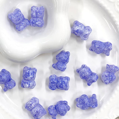 ✨【NEW】Oil Specked Bear | Glass Beads for DIY Jewelry Making