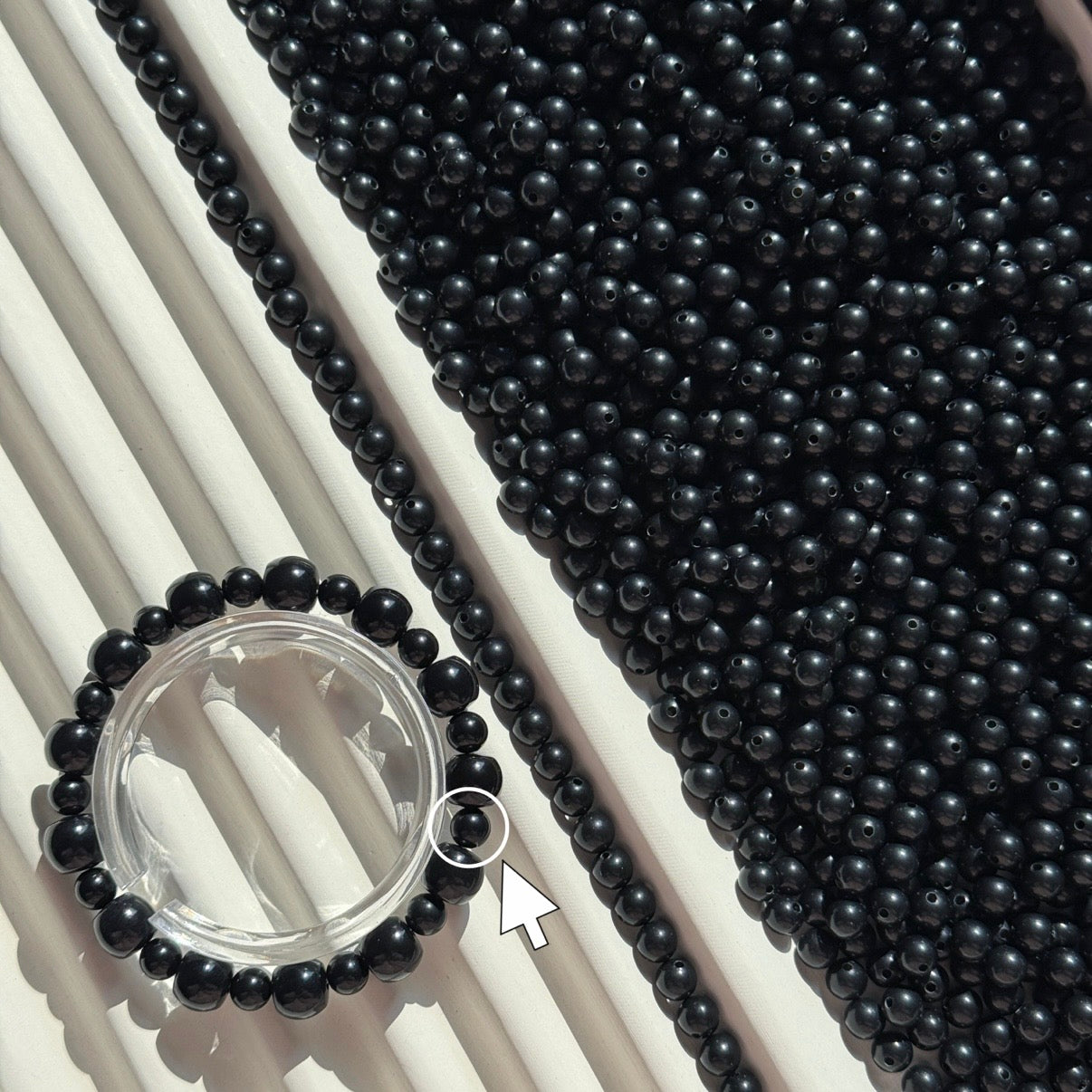 A~black natural Bodhi beads