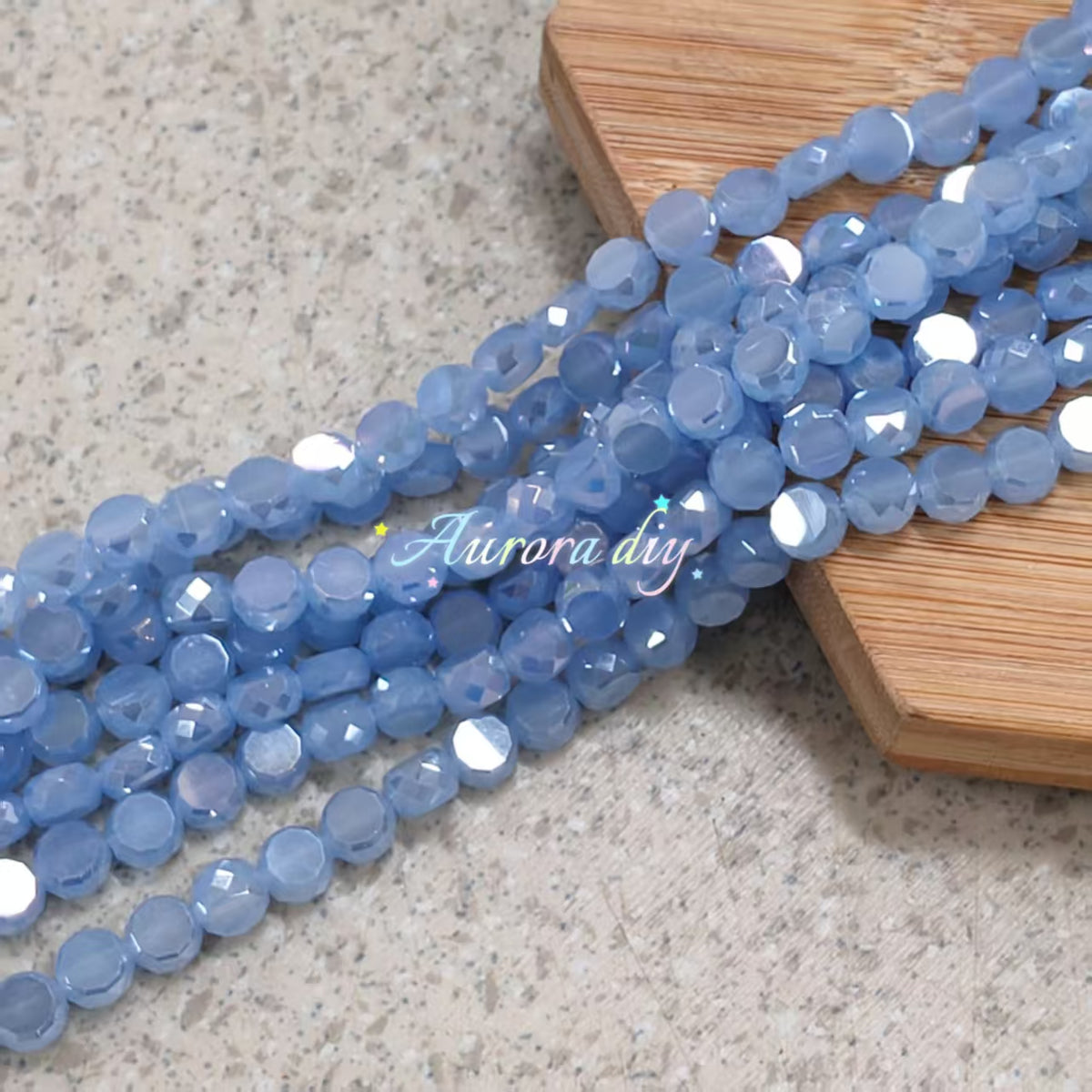 ✨【NEW】Prism Disc | AB Faceted Disc Glass Beads for DIY Jewelry Making