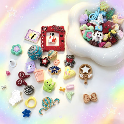✨【NEW】 Cute Alloy Spacers | Mixed Macaron Cartoon Charms, Random Styles DIY Jewelry Making Supplies