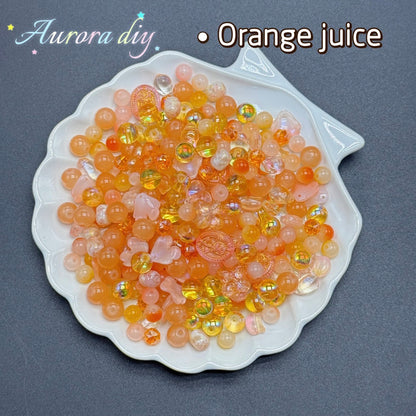 (J to T)Bigger size glass beads mix