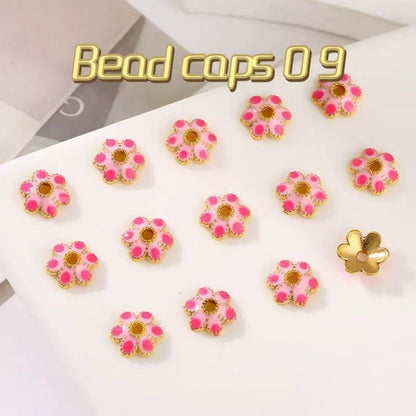 Colored bead caps