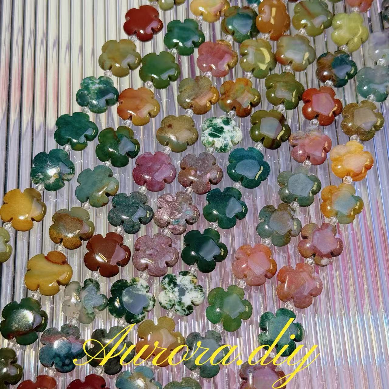 Flower&heart Crystal beads