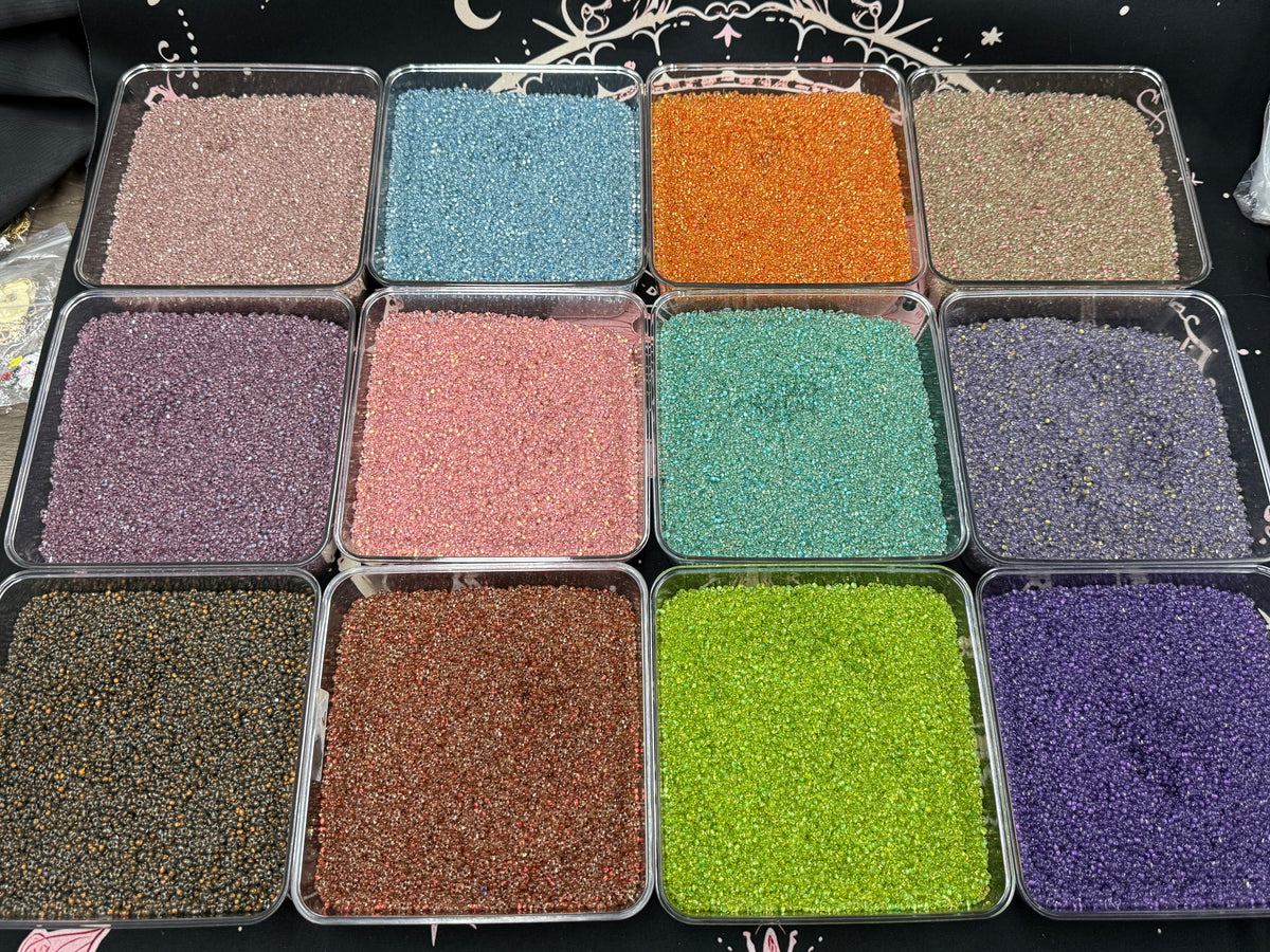 ✨【NEW】3×4.5mm Aurora Peanut | Transparent Glass Beads For DIY Bracelet Necklace Earring Crafts