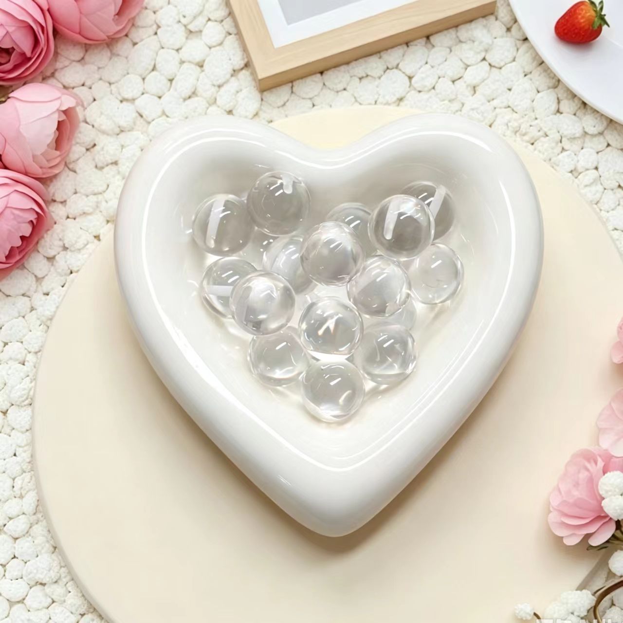 ✨【NEW】14mm Transparent Top‑hole Resin Round Beads For Jewelry Bracelet Necklace Earring DIY Making
