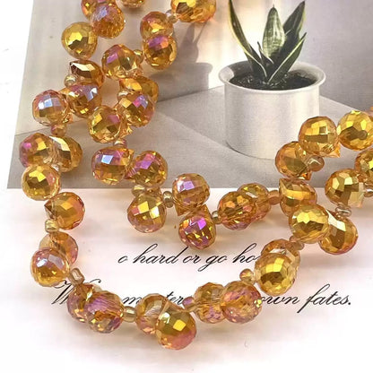 Fceted glass crystal strawberry Sparkle Collection