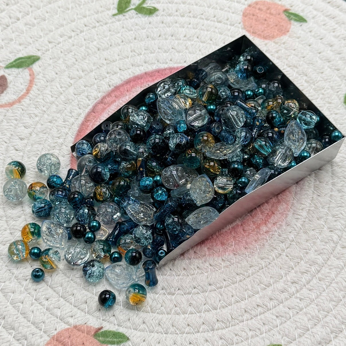 (J to T)Bigger size glass beads mix