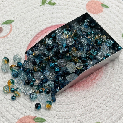 (J to T)Bigger size glass beads mix