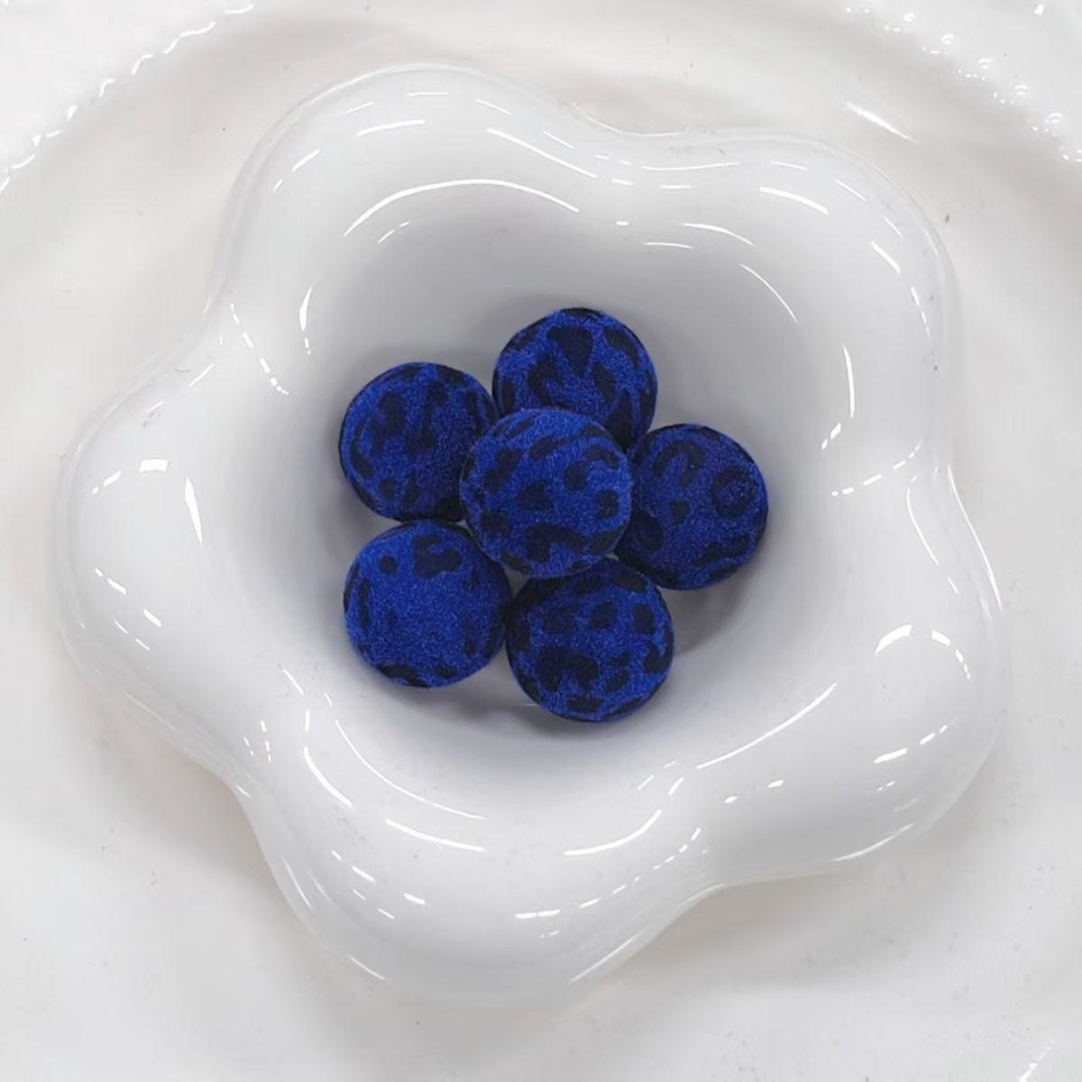 ✨【NEW】Velvet Leopard Orb | 15.5mm Flocked Round Beads for DIY Handcrafted Jewelry