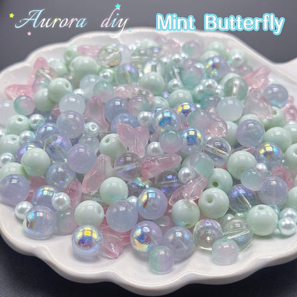 (J to T)Bigger size glass beads mix