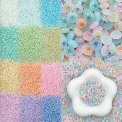 ✨【NEW】Macaron Jade UFO | 4x2.5mm Pastel Flat Disc Glass Beads for DIY Jewelry Making