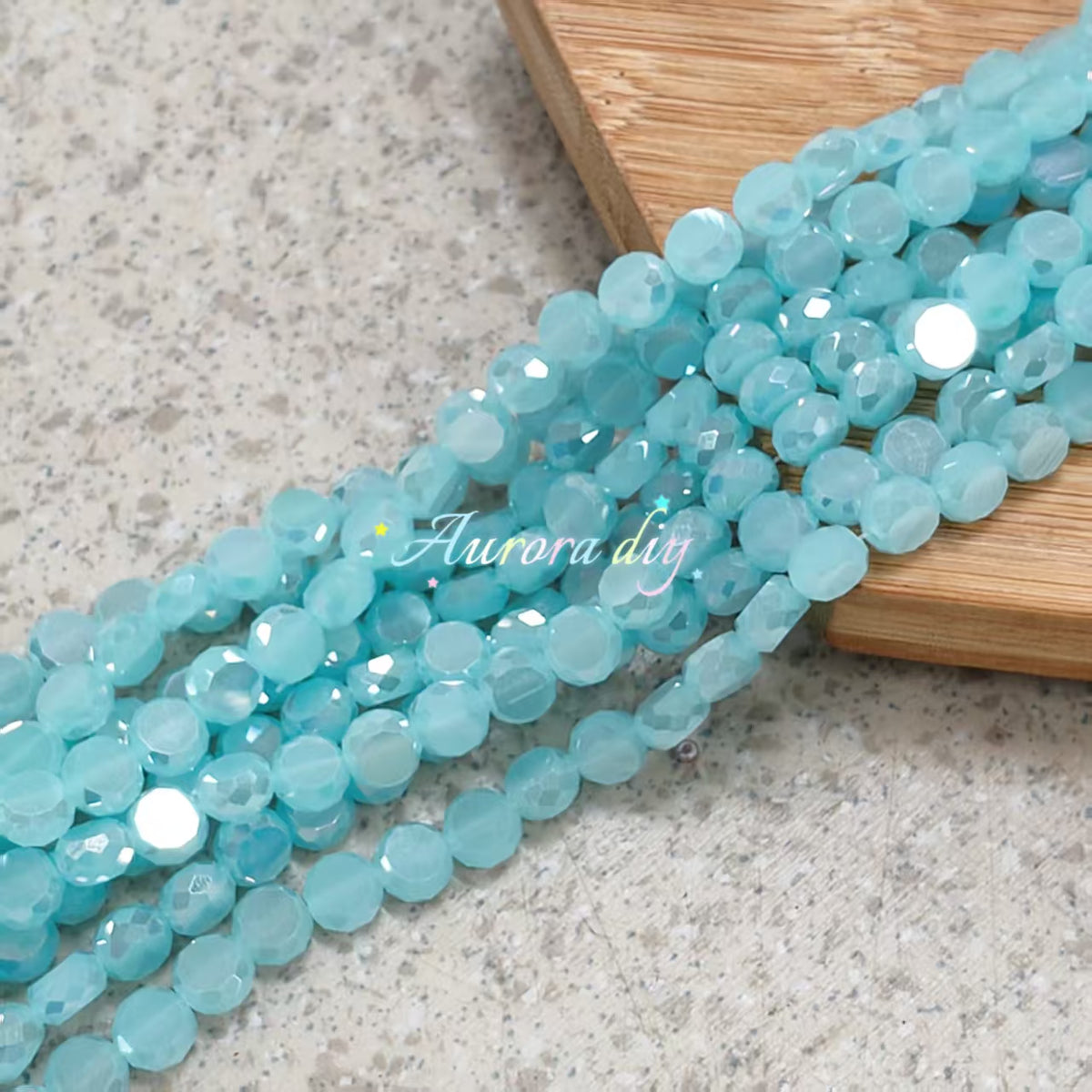 ✨【NEW】Prism Disc | AB Faceted Disc Glass Beads for DIY Jewelry Making