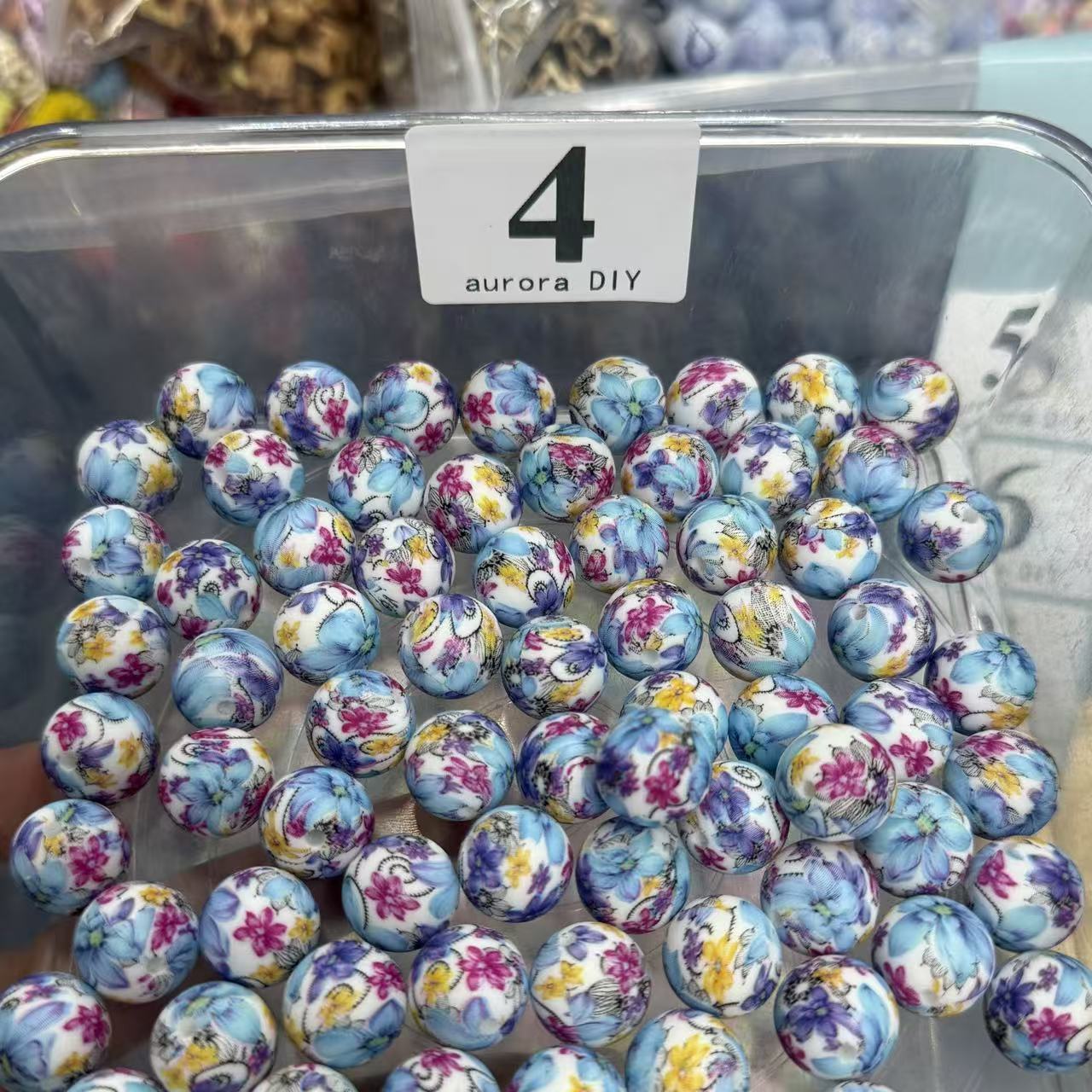 DIY Silicone Beads – Colorful Printed【For Jewelry DIY Crafts】