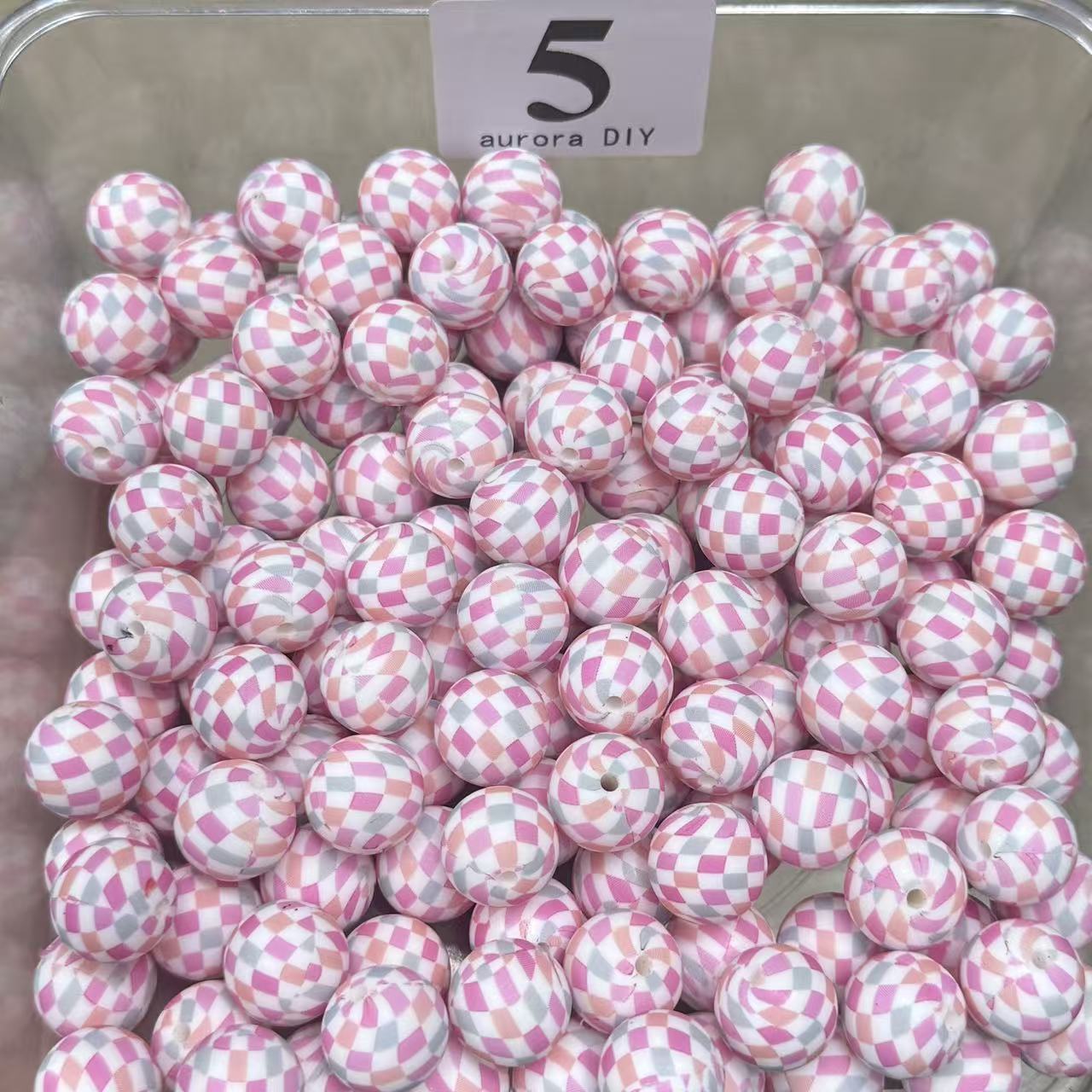 DIY Silicone Beads – Colorful Printed【For Jewelry DIY Crafts】