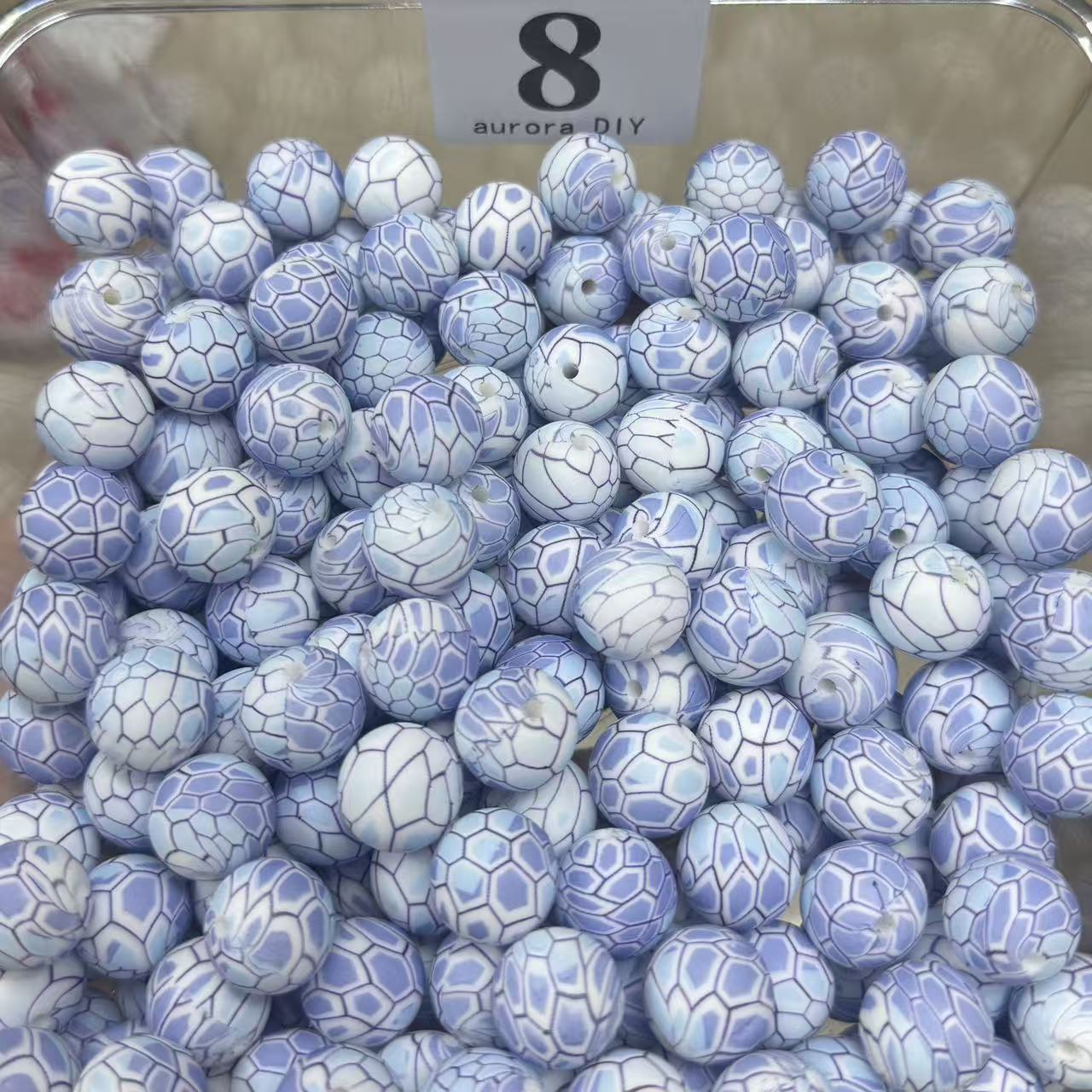 DIY Silicone Beads – Colorful Printed【For Jewelry DIY Crafts】