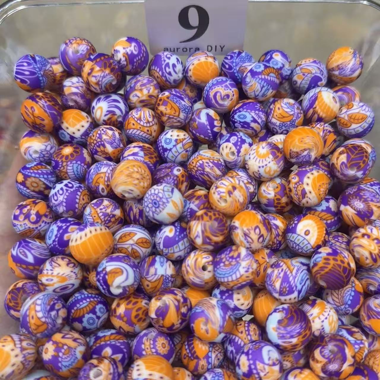 DIY Silicone Beads – Colorful Printed【For Jewelry DIY Crafts】