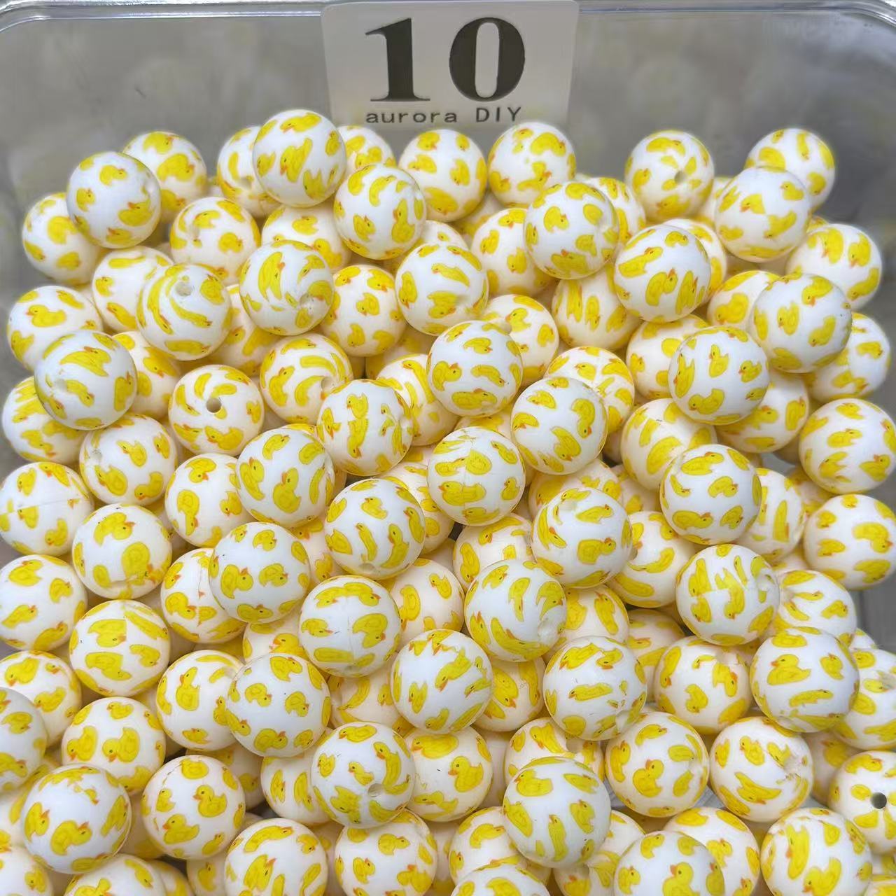DIY Silicone Beads – Colorful Printed【For Jewelry DIY Crafts】
