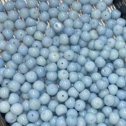 [NEW] F41-13.5mm Frost Blue Garlic Bodhi|for Bracelet & Jewelry DIY making